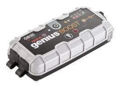 DESCRIPTION: (1) BOOSTER PACK, JUMP STARTER BRAND/MODEL: NOCO GENIUS #GB30 SIZE: 12V, 400 AMP RETAIL$: $174.99 EA QTY: 1
