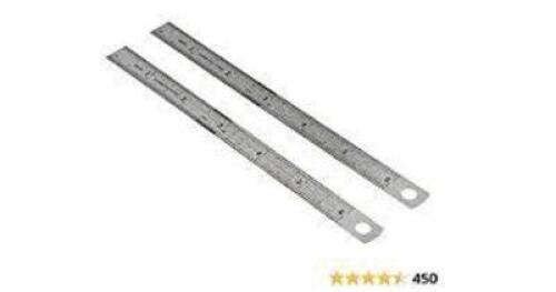 DESCRIPTION: (2) BOXES OF (75) FLEX CF RULERS BRAND/MODEL: STARRETT #56207343 INFORMATION: 150 MM SIZE: SLEEVE INCLUDED RETAIL$: $34.50 EA QTY: 2
