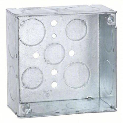 DESCRIPTION: (2) CASES OF (25) ELECTRICAL BOXES BRAND/MODEL: RACO #206F11 INFORMATION: WELDED METAL SIZE: 2-1/8" DEEP RETAIL$: $91.50 PER CASE QTY: 2