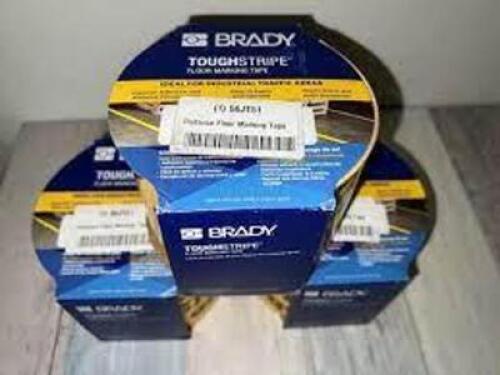 DESCRIPTION: (3) ROLLS OF FLOOR MARKING TAPE BRAND/MODEL: BRADY #56JT51 INFORMATION: YELLOW SIZE: 4" X 100' RETAIL$: $116.52 EA QTY: 3