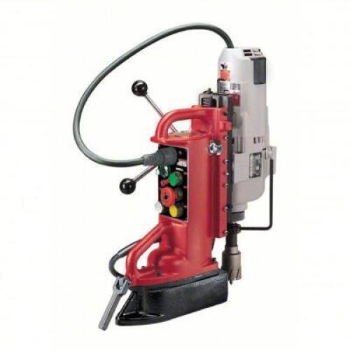 DESCRIPTION: (1) MAGNETIC DRILL PRESS BRAND/MODEL: MILWAUKEE #4A940 INFORMATION: RED SIZE: VARIABLE SPEED, 250 RPM � 500 RPM, ELECTRO, 11 IN DRILL TRA