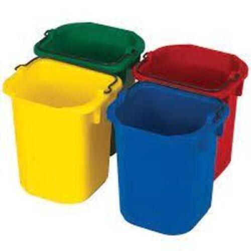 DESCRIPTION: (1) CASE OF (4) HEAVY DUTY PAILS BRAND/MODEL: RUBBERMAID #FG9T83010000 INFORMATION: MULTI COLOR SIZE: 5 QT RETAIL$: $36.49 TOTAL QTY: 1