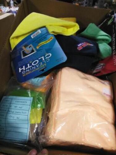DESCRIPTION: (1) MISC BOX OF MICROFIBER TOWELS QTY: 1