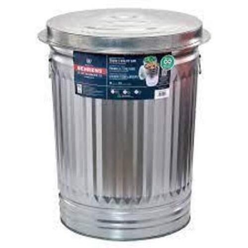 DESCRIPTION: (4) TASH CAN / UTILITY CAN BRAND/MODEL: BEHRENS METALWARE #1270K INFORMATION: GALVANIZED SIZE: 31 GALLON RETAIL$: $50.34 EA QTY: 4
