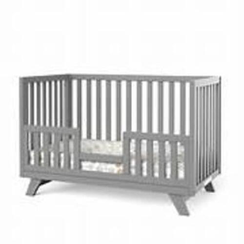 DESCRIPTION: (1) CRIB WITH GUARD RAIL BRAND/MODEL: CHILDCRAFT #F09544.87 INFORMATION: GRAY RETAIL$: $79.90 EA QTY: 1