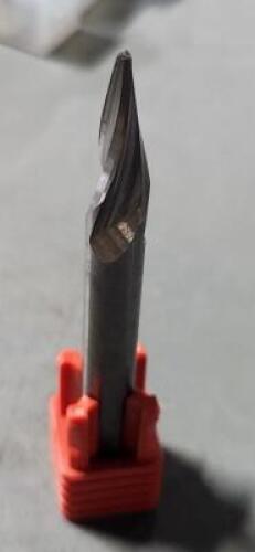 DESCRIPTION: (5) SOLID CARBIDE 9 DEG TAPER STUB END MILL BRAND/MODEL: ITI 69-1090 SIZE: .062 TIP 1/4" SD RETAIL$: $45.71 QTY: 5