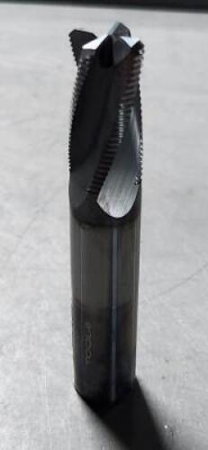 DESCRIPTION: (4) SOID CARBIDE ROUGHING END MILLS BRAND/MODEL: DATAFLUTE D65752 SIZE: 1/2"D 1"LOC RETAIL$: $139.20 QTY: 4