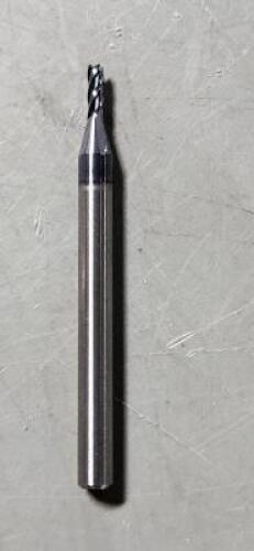 DESCRIPTION: (4) SOLID CARBIDE SQ END MILL BRAND/MODEL: ACCUPRO 78958378 SIZE: 0.06" DIA 0.18" LOC RETAIL$: $25.29 QTY: 4