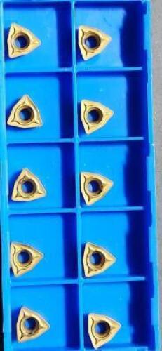 DESCRIPTION: (10) WCMX CARBIDE DRILLING INSERTS BRAND/MODEL: KYOCERA WCMX 050308M1A PR830 RETAIL$: 21.16 PER INSERT QTY: 10