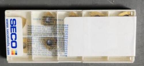 DESCRIPTION: (10) SOLID CARBIDE MILLING INSERTS BRAND/MODEL: SECO 218.19-125T-T3-MD10 F15M RETAIL$: 19.84 PER INSERT QTY: 10