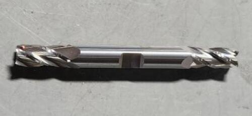 DESCRIPTION: (3) SOLID CARBIDE DOUBLE END SQ END MILL BRAND/MODEL: HTC 210-4343 SIZE: 11/32" DIA 3/8" SD 3/4" LOC RETAIL$: $30.40 QTY: 3