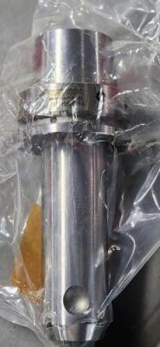 DESCRIPTION: (1) HSK63A TAPER SHANK END MILL HOLDER BRAND/MODEL: ACCUPRO 778398 SIZE: 1/2" HOLE, 5" PROJECTION 1-1/4" NOSE DIA RETAIL$: $340.92 QTY: 1