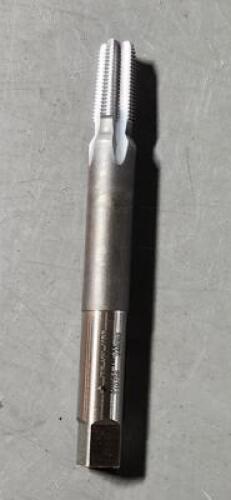 DESCRIPTION: (6) STAIGHT FLUTE PIPE TAPS BRAND/MODEL: BRUBAKER T10766-04-B SIZE: 1/8-27 NPFT RETAIL$: $ 76.80 EAA QTY: 6