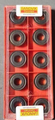 DESCRIPTION: (10) RNMG 64 CARBIDE TURNING INSERTS BRAND/MODEL: SANDVIK RNMG 19-06-00-4225 RETAIL$: 32.40 PER INSERT QTY: 10