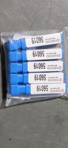 DESCRIPTION: (5) SOLID CARBIDE STRAIGHT FLUTE DRILL BITS BRAND/MODEL: SGS 56019 SIZE: #19 RETAIL$: $48.86 EA QTY: 5