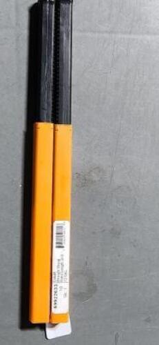 DESCRIPTION: (2) HSS EXTRA LENGTH DRILLS BRAND/MODEL: HERTEL 59922633 SIZE: 1/2" D 12" OAL RETAIL$: 113.69 EA QTY: 2