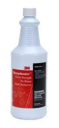 DESCRIPTION: (4) EXTRA STRENGTH NO RINSE MARK REMOVER BRAND/MODEL: 3M SHARPSHOOTER SIZE: 1 QT RETAIL$: $10.00 EA QTY: 4