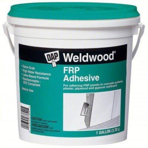 DESCRIPTION: (2) FRP ADHESIVE BRAND/MODEL: DAP #2PE41 INFORMATION: WHITE SIZE: 1 GAL RETAIL$: $36.85 EA QTY: 2