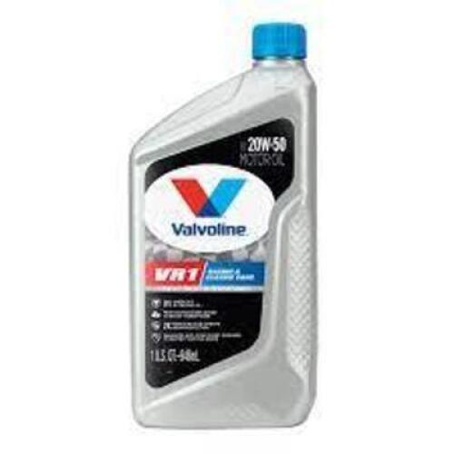 DESCRIPTION: (6) RACING AND CLASSIC CAR OIL BRAND/MODEL: VALVOLINE INFORMATION: 20W-50 SIZE: 1 QT RETAIL$: $10.00 EA QTY: 6