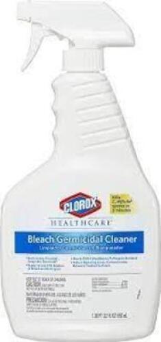 DESCRIPTION: (4) BLEACH GERMICIDAL CLEANER BRAND/MODEL: CLOROX HEALTHCARE SIZE: 1 QT RETAIL$: $17.99 EA QTY: 4