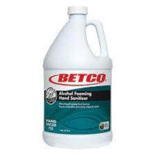 DESCRIPTION: (2) ALCOHOL FOAMING HAND SANITIZER BRAND/MODEL: BETCO SIZE: 1 GALON RETAIL$: $26.87 EA QTY: 2