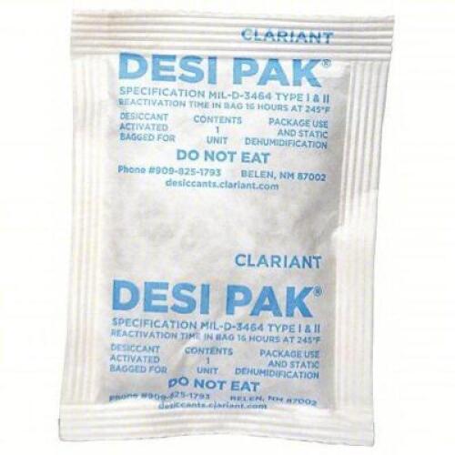 DESCRIPTION: (1) BUCKET OF (300) DESICCANT PACKS BRAND/MODEL: DESI PAK #36LP60 SIZE: 3X4 RETAIL$: $125.91 EA QTY: 1