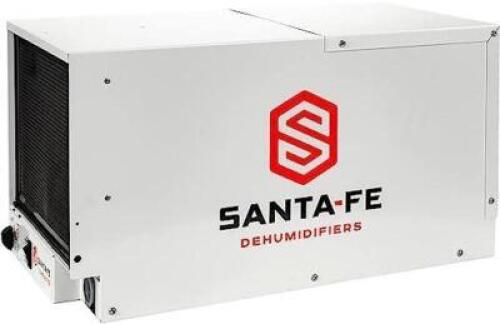 DESCRIPTION: (1) COMPACT FREE STANDING DEHUMIDIFIER BRAND/MODEL: SANTE FE/4033600 INFORMATION: 2600 SQFT, MERV 13 FILTRATION, LOCATED ACROSS THE STREE