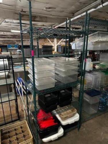 36" X 24" FIVE TIER COATED WIRE SHELF
