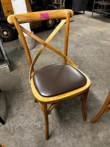 (10) BLONDE WOOD RESTAURANT CHAIRS