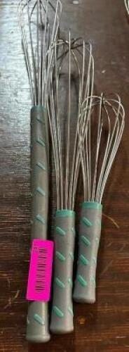(3) STAINLESS WISK'S