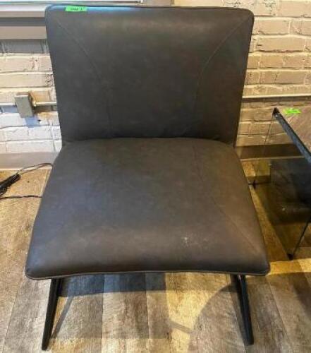 DESCRIPTION: GREY ARMLESS CLUB LOUNGE CHAIR BRAND / MODEL: SIRIO NORTH AMERICA INC LOCATION: UPSTAIRS QTY: 1