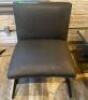 DESCRIPTION: GREY ARMLESS CLUB LOUNGE CHAIR BRAND / MODEL: SIRIO NORTH AMERICA INC LOCATION: UPSTAIRS QTY: 1