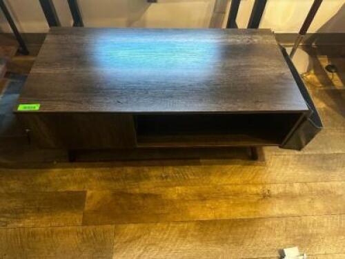 DESCRIPTION: 36" GREY LAMINATE COFFEE TABLE LOCATION: UPSTAIRS QTY: 1