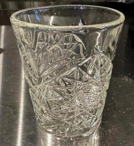 DESCRIPTION: (18) CRYSTAL ROCKS GLASSES LOCATION: UPSTAIRS THIS LOT IS: SOLD BY THE PIECE QTY: 18