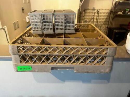 DESCRIPTION: GLASS RACK AND SILVERWARE RACK LOCATION: UPSTAIRS QTY: 1