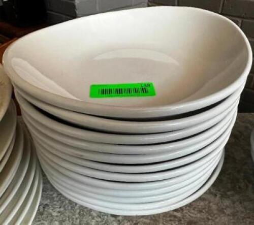 DESCRIPTION: (12) 10" CHINA SALAD BOWLS SIZE 10" LOCATION: BAR / MAIN FLOOR THIS LOT IS: SOLD BY THE PIECE QTY: 12