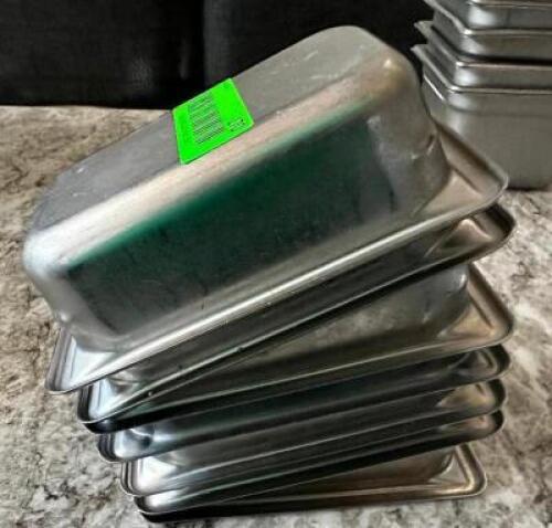 DESCRIPTION: (6) 1/9 SIZE STAINLESS INSERTS SIZE 2" DEEP LOCATION: MAIN FLOOR THIS LOT IS: SOLD BY THE PIECE QTY: 6
