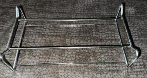 DESCRIPTION: (12) CHROME WIRE PLATTER STANDS LOCATION: MAIN FLOOR THIS LOT IS: SOLD BY THE PIECE QTY: 12