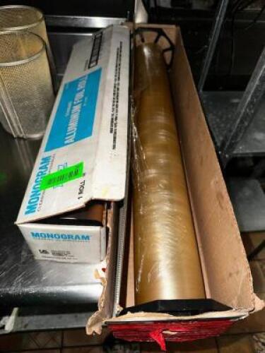 DESCRIPTION: (2) PARTIAL ROLLS OF CLING WRAP LOCATION: KITCHEN THIS LOT IS: ONE MONEY QTY: 1