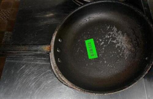 DESCRIPTION: (3) 10" SKILLETS SIZE 10" LOCATION: KITCHEN THIS LOT IS: SOLD BY THE PIECE QTY: 3