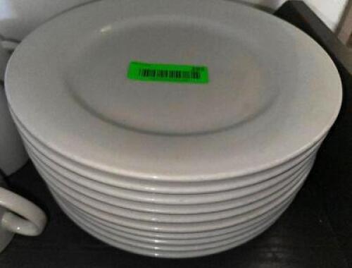 DESCRIPTION: (10) 10" CHINA PLATES LOCATION: BAR / MAIN FLOOR THIS LOT IS: SOLD BY THE PIECE QTY: 10