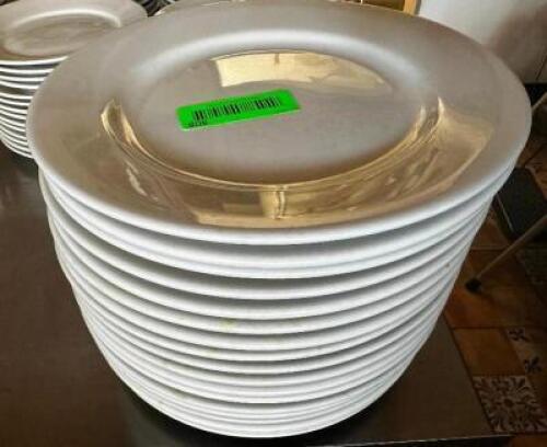 DESCRIPTION: (12) 10" CHINA PLATES SIZE 10" LOCATION: BAR / MAIN FLOOR THIS LOT IS: SOLD BY THE PIECE QTY: 12