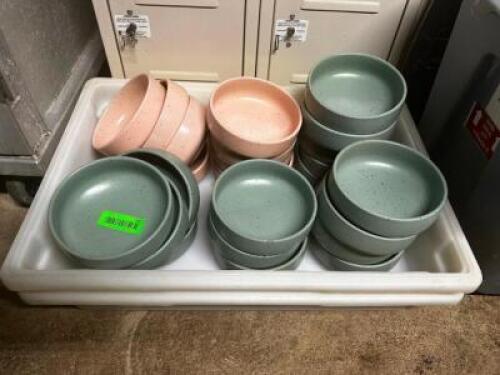 DESCRIPTION: (1) LOT OF ASSORTED CERAMIC BOWLS LOCATION: BASEMENT THIS LOT IS: ONE MONEY QTY: 1