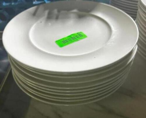 DESCRIPTION: (10) 11" CHINA PLATES SIZE 11" LOCATION: BASEMENT THIS LOT IS: SOLD BY THE PIECE QTY: 10