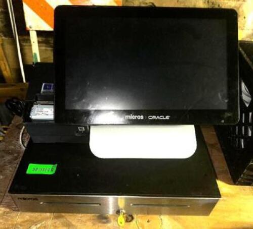 DESCRIPTION: (3) TERMINAL MICROS TOUCH SCREEN POINT OF SALE SYSTEM BRAND / MODEL: MIRCOS ADDITIONAL INFORMATION (3) TICKET PRINTERS AND (3) CASH DRAWE