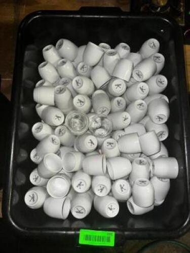 DESCRIPTION: BUS TUB AND CONTENTS - SAKE CUPS LOCATION: BASEMENT THIS LOT IS: ONE MONEY QTY: 1