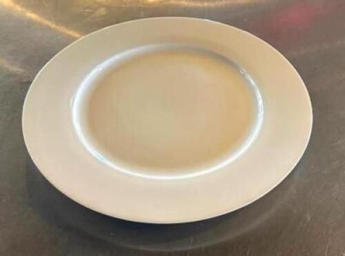 DESCRIPTION: (12) 10.5" CHINA PLATES (NEW) BRAND/MODEL: AMHOMEL LOCATION: MAIN DINING QTY: 12