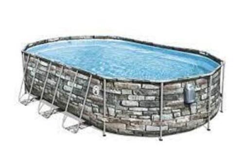 (1) POWER STEEL COMFORT JET OVAL ABOVE GROUND POOL