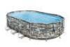 (1) POWER STEEL COMFORT JET OVAL ABOVE GROUND POOL