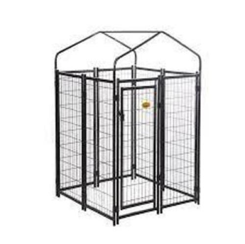 (1) VINYL COATED METAL KENNEL